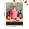thumbnail image 3 of Pink Teapot Canvas Print, Tea Art Painting, Cozy Kitchen Dining Farmhouse Style Wall Decor, 3 of 8