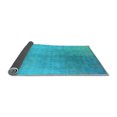thumbnail image 2 of Ahgly Company Indoor Square Oriental Light Blue Industrial Area Rugs, 7' Square, 2 of 4