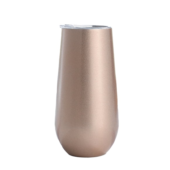 Yuarrent Copas de cóctel, estructura firme sin costuras, flauta de champán, copa de tostado, vaso de vino de regalo dulce, oro rosa brillante Type2 NO2 Yuarrent HA060909-10