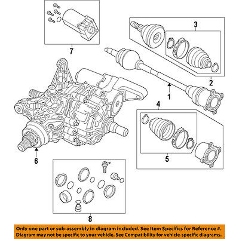 Jeep CHRYSLER OEM 1516 Renegade Rear AxleSeal Kit 68267923AA