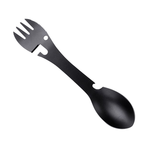 Tenedor De Cuchara Multifunción, Utensilio Para Acampar, Senderismo 5 En 1 Para Acampar Al Aire Y Pescar