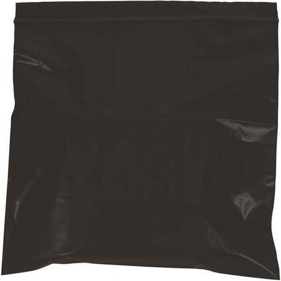 9 x 12 in. - 2 Mil Black Reclosable Poly Bags - Pack of 1000