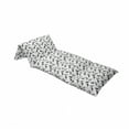 thumbnail image 4 of Grey Floor Pillow Lounger Cover, Ornamental Birds on Trees Winged Flying Feather Contemporary Art Nature, Nap Mat Printed Fabric Case for 5 Pillows, 88" x 27", Grey White Black, by Ambesonne, 4 of 5