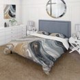 thumbnail image 1 of Ensemble de Housse de Couette Gris Noir Aqua Symphony, 1 of 5