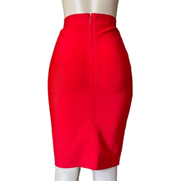 Women's Two-Piece Crop Top Sheath Sleeveless Party Red Bandage Mini Dress  Set M - Walmart.com
