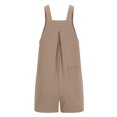 thumbnail image 5 of REALiKUN Summer Rompers for Women Dressy Casual Wide Leg Short Jumpsuits with Pockets Button Down Loose Overall Shorts, 5 of 6