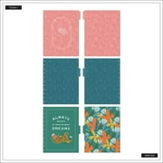 Happy Planner 60 Page Dot Lined Notebook with 3 Dividers, Jewel Tone Jungle Theme, Big Sized 8.5 x 11