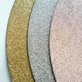 thumbnail image 2 of BalsaCircle 6 Gold 13" Glitter Acrylic Round Charger Plates, 2 of 5