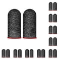 thumbnail image 1 of Seitruly 1 Pair Game Fingertip Gloves Sweat Sleeves Fiber Stretchy Gaming Touch Nylon Screen Proof Anti-Slip Spare Fingertips 10Conjunto, 1 of 6