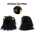 thumbnail image 5 of Lion Mane Wig for Cats, Funny Pet Cat Costumes for Halloween Christmas, Furry Pet Clothing Accessories (Size S, Black), 5 of 7