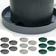 thumbnail image 3 of Bgsha 5PCS Home Garden Use Flower Pot Trays Bottom Support White Gray Green 22.7*3.2cm, 3 of 9