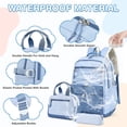 thumbnail image 4 of DAKIMOE 3 PCS School Backpacks for College Teens Cute Girlish Middle High School Bookbag Large Capacity Lightweight Waterproof Daypack for Students, 4 of 8