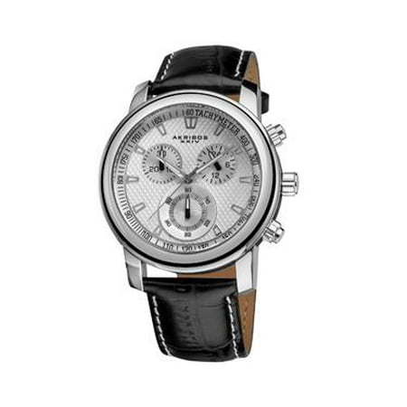 Akribos XXIV Men's Ultimate Chronograph Quartz Watch - White - AKR443SS