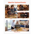 thumbnail image 6 of VEVOR Raffle Ticket Spinner, 16.1" x 11.9" Holds 5000 Tickets or 200 Ping Pong Balls, Raffle Drum Lottery Spinning Cage with Reinforced Handle, Stable Triangular Stand, for Events, Gatherings, Black, 6 of 9