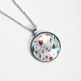 thumbnail image 4 of LOVE Glass Circular Pendant Necklace - Women's Jewelry, 4 of 5