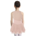 thumbnail image 2 of Yeahdor Robe de Danse Moderne Sans Manches pour Filles, Robe de Patinage Artistique, Ballerine, 6-16 Ans, Rose 10, 2 of 7