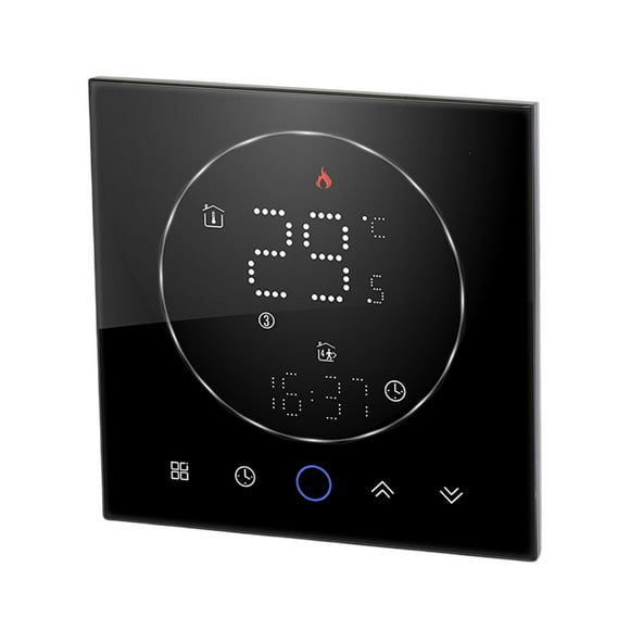 Wireless Smart Thermostat, Accurate Programmable Thermostat with LED Multi Color Screen, Suitable for Home
