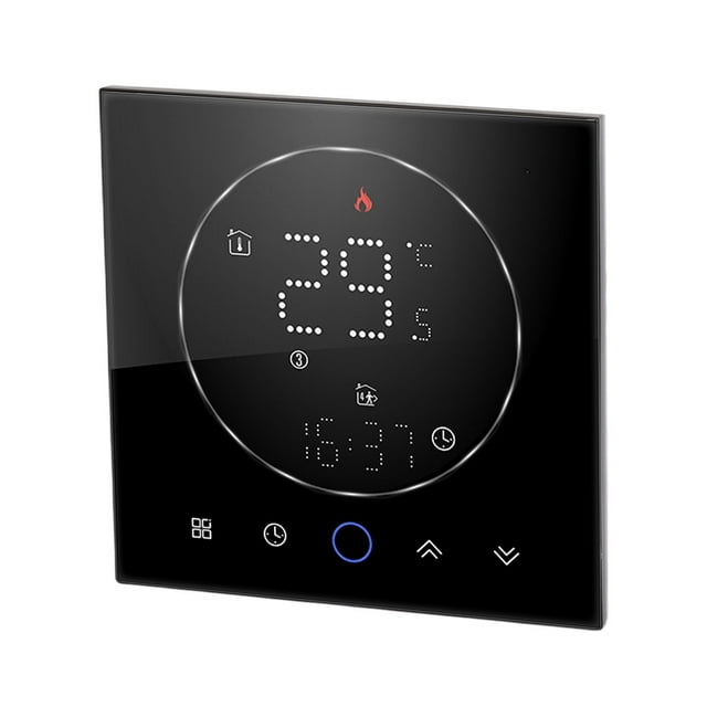 Wireless Smart Thermostat, Accurate Programmable Thermostat with LED Multi Color Screen, Suitable for Home