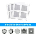 thumbnail image 3 of Teqhome 4inch 75pcs Disposable Shower Drain Hair Catcher Mesh Stickers Floor Drain Sticker Disposable Drain Filter Hair Trap Sticker, 3 of 9