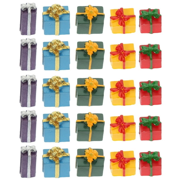 SOPOTUTU 25Pcs Tiny Present Boxes for Teens and Friends Blue Round