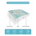 thumbnail image 4 of Quilt King Size Bedding Set, Teal Red Coastal Reversible Summer Quilt 3 Pieces, Nautical Seahorse Beach Coral Starfish Lightweight Bedspreads Coverlets with 2 Pillow Shams for All Seasons, 4 of 5