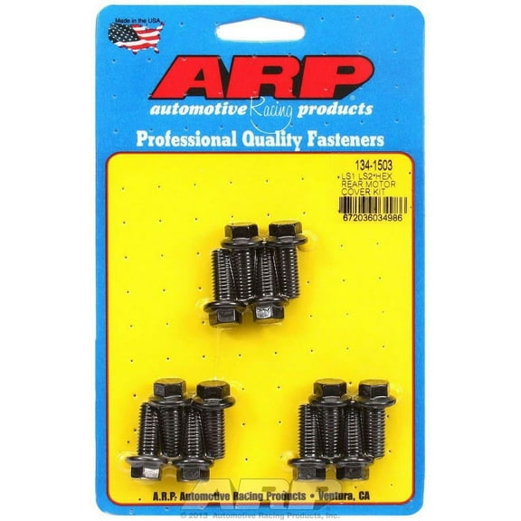 ARP 134-1503 6-Point Rear Motor Cover Bolt Kit for Chevy LS1/LS2