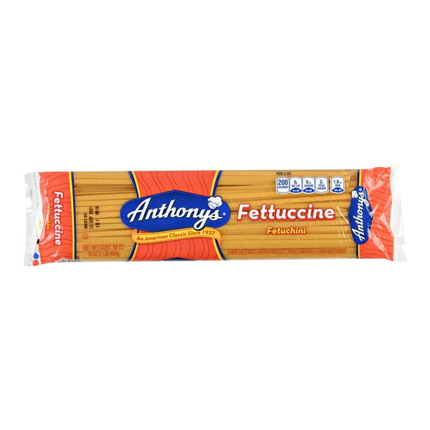 Anthony S Fettuccine Pasta 16 Oz Walmart Com Anthony S Fettuccine Pasta 16 Oz Walmart Com