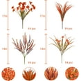 thumbnail image 3 of 10 pcs Fake Fall Flowers Outdoor Fall Artificial Flower Arrangements Faux Fall Outdoor Plants Decorations for Home Porch Pathway Window Box Mantel Harvest Thanksgiving, 3 of 5
