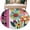 Pink, variant on Round Rug 7Ft Washable Non-Slip, Spring Daisy Circle Area Rugs for Living Room Bedroom, Pink Modern Abstract Art Dots Floral Indoor Floor Mats Carpet Runner for Home Decor Aesthetic