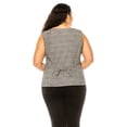 thumbnail image 3 of Women's Plus Size Dressy Casual Vest Three Button Tuxedo Suit Waistcoat, 3 of 6