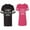 Men Black / Women Pink, variant on Hubs Dad Mama Boss Matching Couple Cotton Jerseys (Men Black / Women Black) (Men S / Women S)