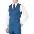 thumbnail image 3 of Caravelli Men's 600584 Slim Fit Textured Top 3-Piece sit Suit - Electric Blue - 52L, 3 of 7