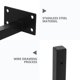 thumbnail image 3 of BRIGHTFUFU 4Ud Soportes De Estantes Flotantes Negros De Resistente Para Montaje En Pared, 3 of 7