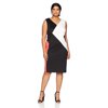 Calvin Klein Women's Plus Size 3 Colorblock Dress, WTRMELON/Black, 20W