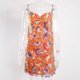 thumbnail image 1 of SAYOO Vestido corto informal con tirantes y cadena para mujer, con cuello en V, sin espalda, con lentejuelas SAYOO  Casual, 1 of 9