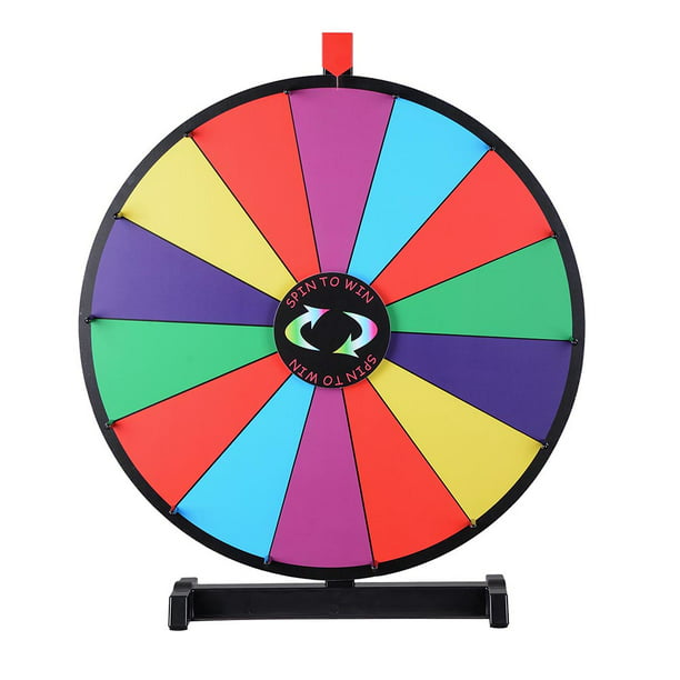 Normally Venture effect WinSpin® 24" Tabletop Spinning Prize Wheel 14 Slots with Color Dry Erase  Trade Show Fortune Spin Game - Walmart.com