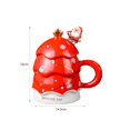 thumbnail image 2 of Christmas Tree Coffee Mug Milk Cups for Birthday Gift Red, 2 of 10