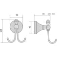 thumbnail image 4 of ABPETE Antique Brass Towel Hook, Brass Bathroom Robe Hook, Rustic Double Towel Hooks Bath Farmhouse Coat Clothes Hook Wall Mounted for Bathroom Kitchen Washroom, 4 of 6