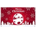 thumbnail image 1 of 5 x 6,7 pies. Banderín navideño para puerta de garaje exterior. Noche santa. Rojo y azul. Noche de la Natividad. Gran decoración navideña. Funda de poliéster para puerta navideña. Muñeco de nie..., 1 of 3