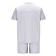 thumbnail image 3 of Mens Camisas Casual Color Sólido Bolsillo Cordón Shorts Set, Manga Corta Turndown Collar Camisa para la Primavera Y el Verano, 3 of 5