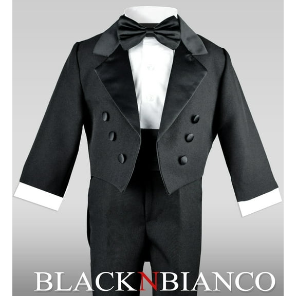Little Boys Black Tuxedo with a Tail