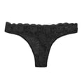thumbnail image 1 of Tanga Secret Treasures Talla CH Encaje Floral Negro, 1 of 3