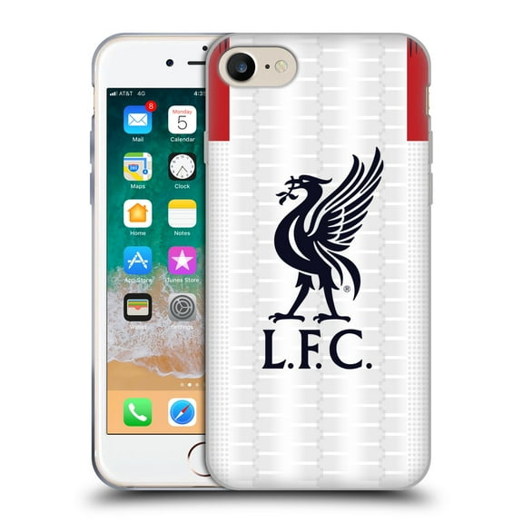 Head Case Designs Officially Licensed Liverpool Football Club 2019/20 Kit Away Soft Gel Case Compatible with Apple iPhone 7 / 8 / SE 2020 & 2022