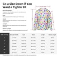 thumbnail image 4 of KLL Bear And Polka Dot Print Men's Women’s UPF 50+ Sun Protection Outdoor Hoodie Jacket Long Sleeve Fishing Hiking Performance Shirt-Small, 4 of 6