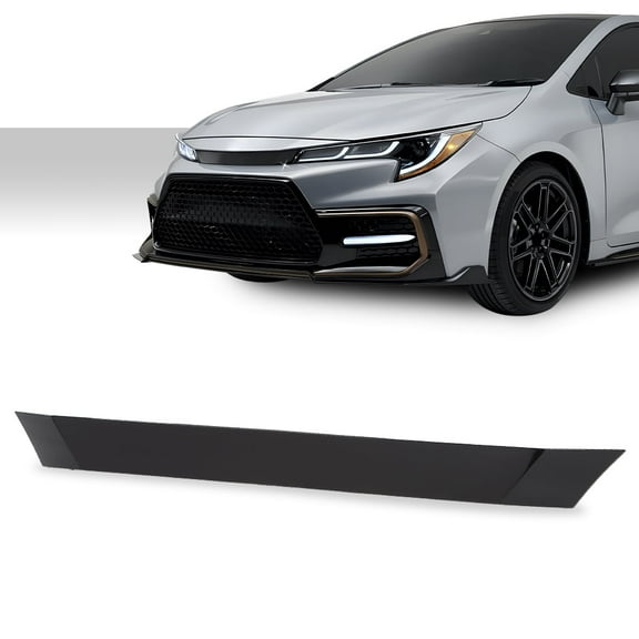 PIT66 Upper Grille Black Bumper Grill Molding Trim Fit For 2020-2022 Toyota Corolla SE