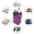 thumbnail image 3 of DouZhe 50L Rectangular Laundry Basket, Fashion Animal Leopard Texture Prints Waterproof Foldable Laundry Hamper with Aluminum Handles, 3 of 6