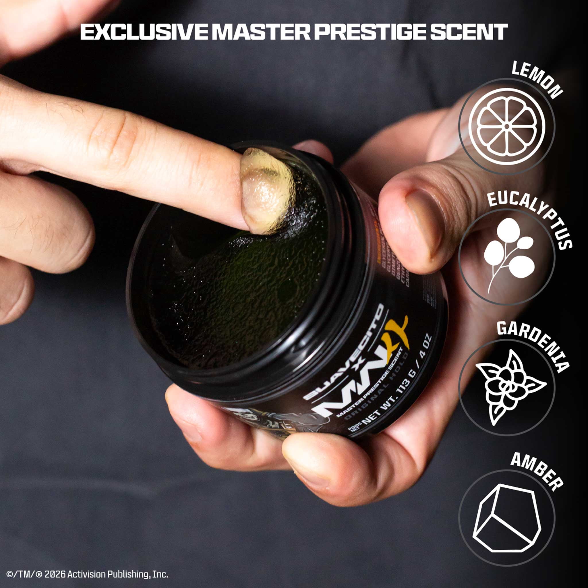 Suavecito Call of Duty Original Hold Pomade for Men, Medium Hold, All Hair Types, 4 oz