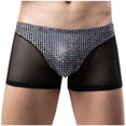 thumbnail image 2 of ibuvkizy Mens Underwear,Men's Fashion Briefs,Men Casual Fashion Solid Patchwork Sexy Underwear Low Waist Breathable Briefs,Briefs Gifts,Mens Boxer Briefs, 2 of 4
