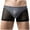 Black, variant on Gxdcog Underwear for Men, Men's Shiny Metallic Panties Semi-Transparent Boxer Shorts Breathable Mesh Low Waist Underpants Lingerie night or Wwimming