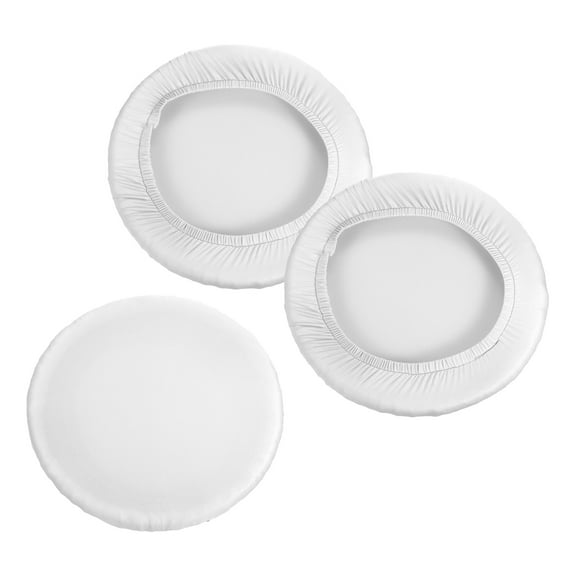 Uxcell 9.5" Bar Stool Cover, 3 Pack Stool Cushion Cover for 11"-16" Chair, White